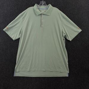 Drake Performance Polo Shirt Men's XXL Sage Green Stretch Logo Casual Golf